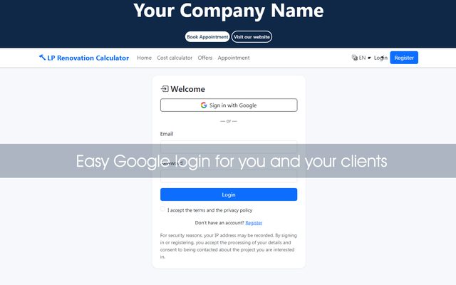 Εύκολη σύνδεση με Google screenshot